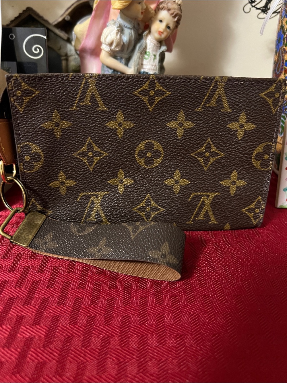 Monogram Canvas key chain in Brown